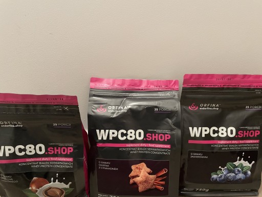 Zdjęcie oferty: Białko WPC 3x750g endorfin, 3 smaki