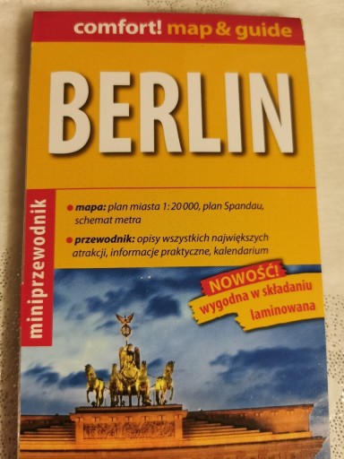 Zdjęcie oferty: Berlin przewodnik mapa laminowana