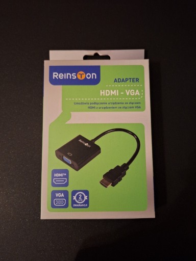 Zdjęcie oferty: Adapter HDMI-VGA REINSTON