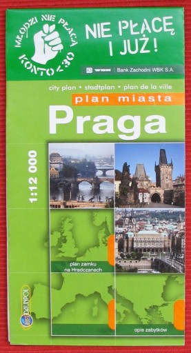 Zdjęcie oferty: PRAGA Plan Miasta 1 : 12 000