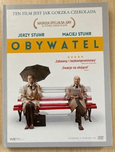 Zdjęcie oferty: Obywatel, Jerzy i Maciej Stuhr -film DVD z książką