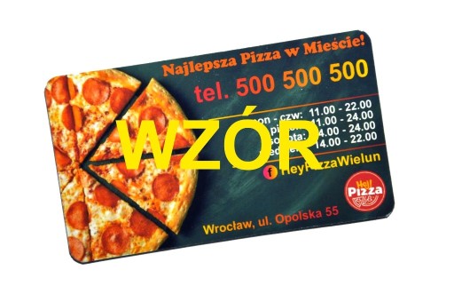 Zdjęcie oferty: Wizytówki magnetyczne Magnesy reklamowe Pizzeria 2