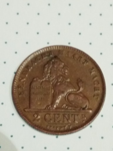 Zdjęcie oferty: Moneta 2 centymy Belgia 1911