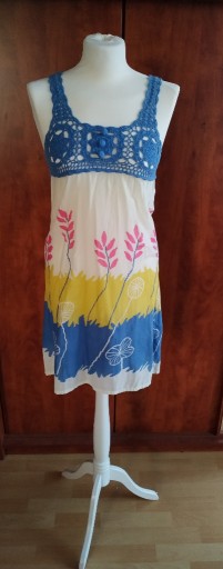 Zdjęcie oferty: Letnia sukienka boho z dzierganym wzorem