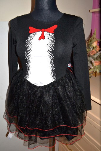 Zdjęcie oferty: 1^   sukienka Kot Kotek Pingwin strój 10/12 Lat_140/152 cm nowa