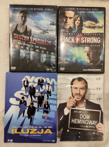 Zdjęcie oferty: Zestaw 6 filmów DVD - Jack Strong, Iluzja, i inne