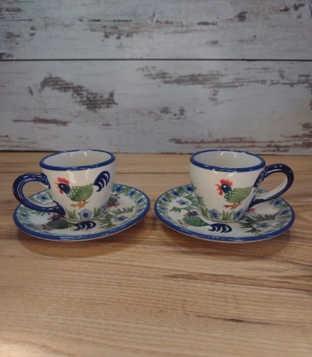 Zdjęcie oferty: Filiżanka ceramiczna do espresso zestaw ceramika Bolesławiec 