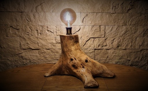 Zdjęcie oferty: Lampa drewniana, podłogowa|Rękodzieło|Unikat| 