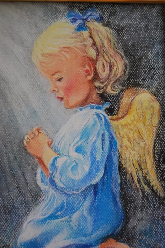 Zdjęcie oferty: Śliczny Aniołek rękodzieło na prezent,  chrzciny