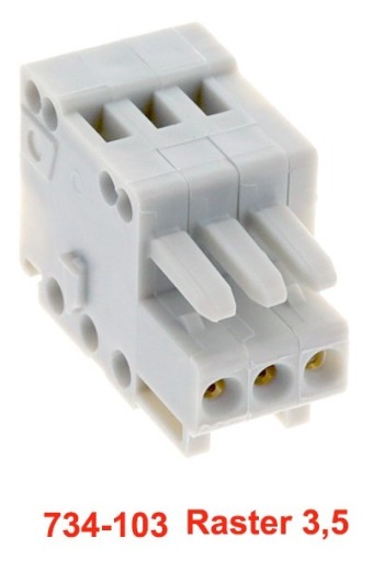 Zdjęcie oferty: Gniazdo wago 734-103 3-biegunowe 