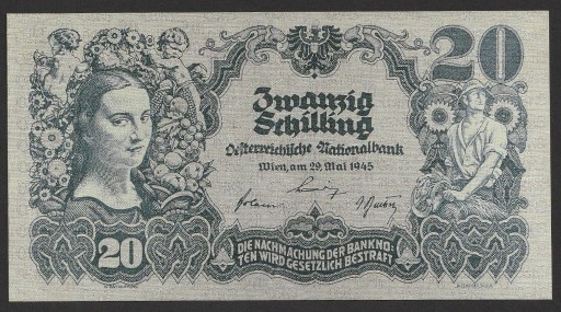 Zdjęcie oferty: AUSTRIA 20 SCHILLING 1945