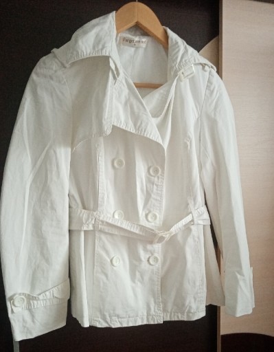 Zdjęcie oferty: Płaszcz wiosenny biały M 38 bawełna
