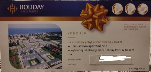 Zdjęcie oferty: Voucher Holiday Park Resort 