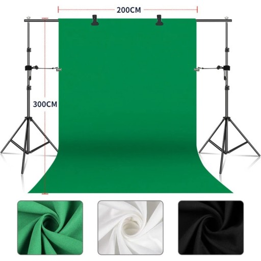 Zdjęcie oferty: Tło Fotograficzne Greenscreen Tkanina 2x3m