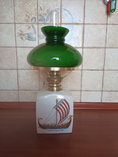 Zdjęcie oferty: Lampa naftowa sygnowana ceramiczna