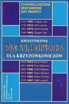 Zdjęcie oferty: Kieszonkowa encyklopedia krzyżówkowiczów (daty)
