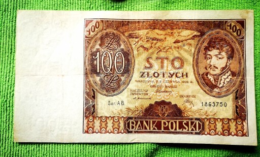 Zdjęcie oferty: Banknot 100zl 1932r serii AB 