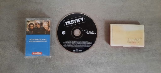 Zdjęcie oferty: Płyta Testify,kaseta nauka ang,poduszka do stepli 