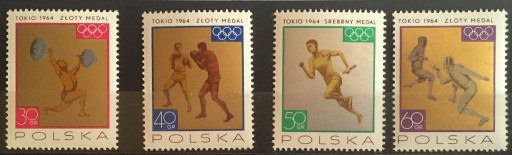 Zdjęcie oferty: Znaczki PRL 1965 - Medale olimpijskie (luzaki)