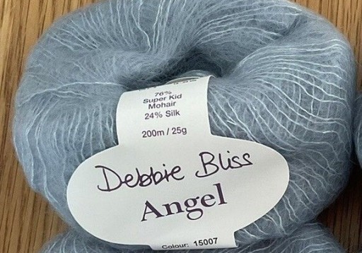 Zdjęcie oferty: Debbie Bliss Angel steel blue - moher + jedwab