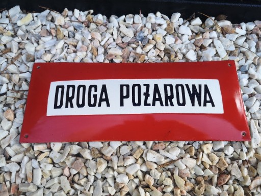 Zdjęcie oferty: Droga pożarowa, tablica emaliowana 