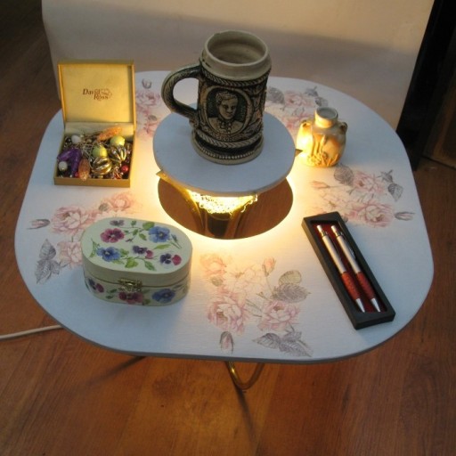 Zdjęcie oferty: stolik Kawowy lampa nocna podświetlana 46 x 46