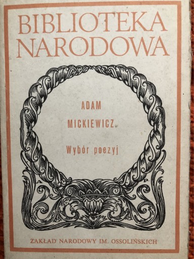Zdjęcie oferty: Adam Mickiewicz Wybór poezji