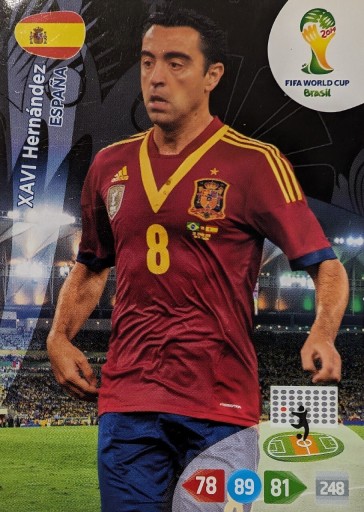 Zdjęcie oferty: Karta Panini Unikat Xavi Hernandez FIFA WC Brasil