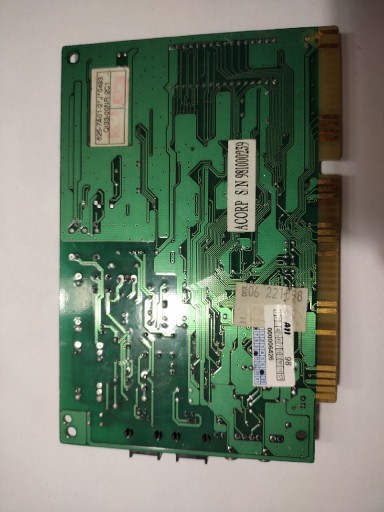 Karta sieciowa modem acorp at336pcr ISA | Michałów-Reginów | Licytacja ...