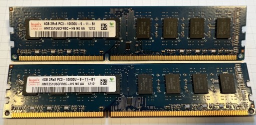 Zdjęcie oferty: RAM HYNIX 8GB (2x4GB) DDR3 1333MHz