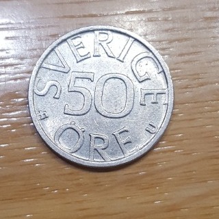 Zdjęcie oferty: moneta Szwecja 50 ore 1978 r