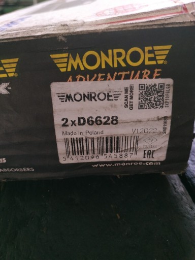 Zdjęcie oferty: Amortyzatory Monroe D6628 Land Rover komplet 2szt