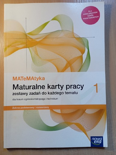 Zdjęcie oferty: Maturalne karty pracy MATeMAtyka 1 (Nowa Era)