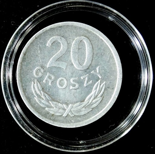 Zdjęcie oferty: 20 GROSZY 1976, z.m., PRL, nominał, stempel zwykły