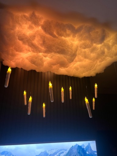 Zdjęcie oferty: Lampa chmura led lewitujące świeczki 