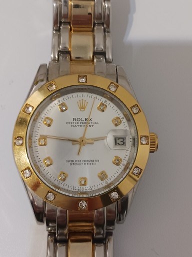 Zdjęcie oferty: Rolex zegarek damski z cyrkonia