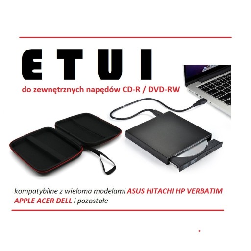 Zdjęcie oferty: Etui do zewnętrznych napędów CD-R / DVD-RW