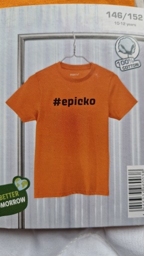Zdjęcie oferty: T-shirt z napisem EPICKO rozm. 146/152
