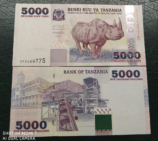 Zdjęcie oferty: TANZANIA  5000 shilingi  UNC