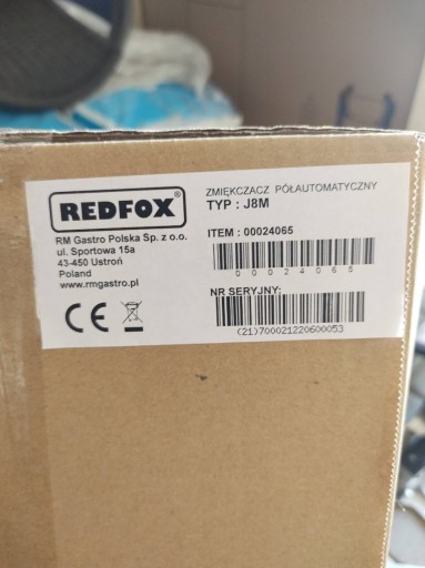 Zdjęcie oferty: Zmiękczacz półautomatyczny Redfox J8M