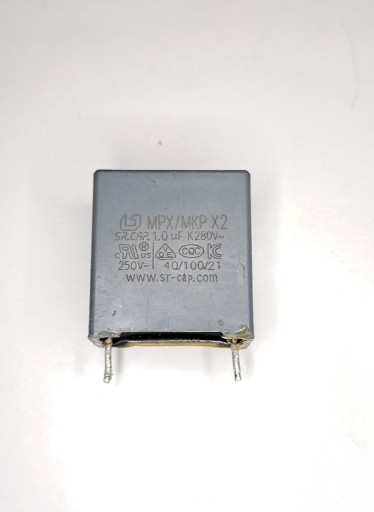 Zdjęcie oferty: 1uF 280V AC  MPX / MKP X2 kondensator SR-CAP