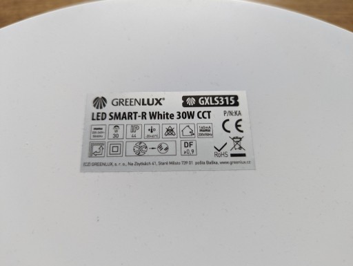 Zdjęcie oferty: Plafon IP44 IK10 LED 36W 3000lm GXLS281 GREENLUX