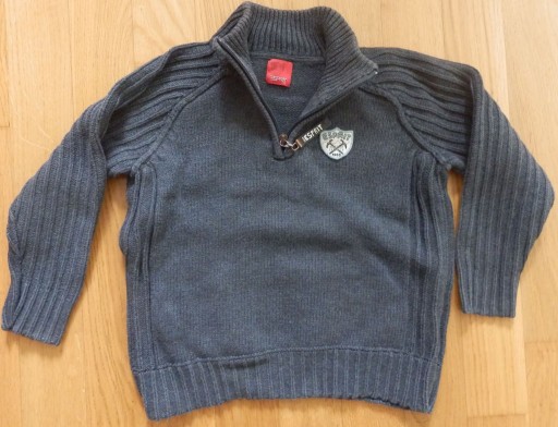Zdjęcie oferty: Sweter dla chłopca Esprit r.110 gruby szary grafit