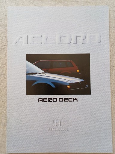 Zdjęcie oferty: Prospekt Honda Accord Aerodeck.1984r. UNIKAT