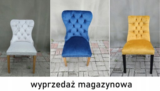 Zdjęcie oferty: Krzesło MADAME glamour wyprzedaż magazynowa żółty