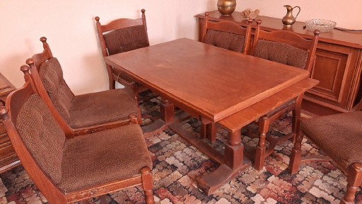 Zdjęcie oferty: Stół rozkładany i 6 krzeseł. Solidne meble