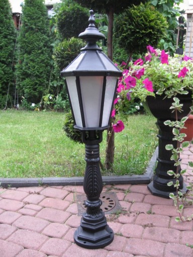 Zdjęcie oferty: Lampa ogrodowa żeliwna - trawa, solidna - H=100cm
