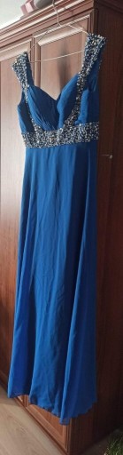 Zdjęcie oferty: Długa sukienka w kolorze chabrowym 