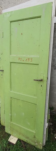 Zdjęcie oferty: Stare drzwi drewniane do renowacji 70 lewe