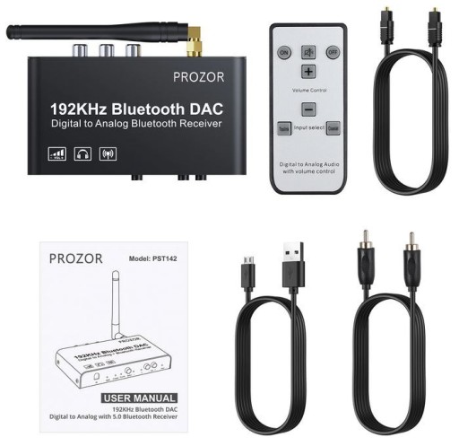 Zdjęcie oferty: DAC bluetooth przetwornik cyfrowo analogowy 